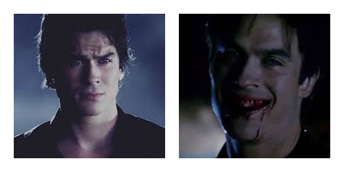 Damon vampire collage